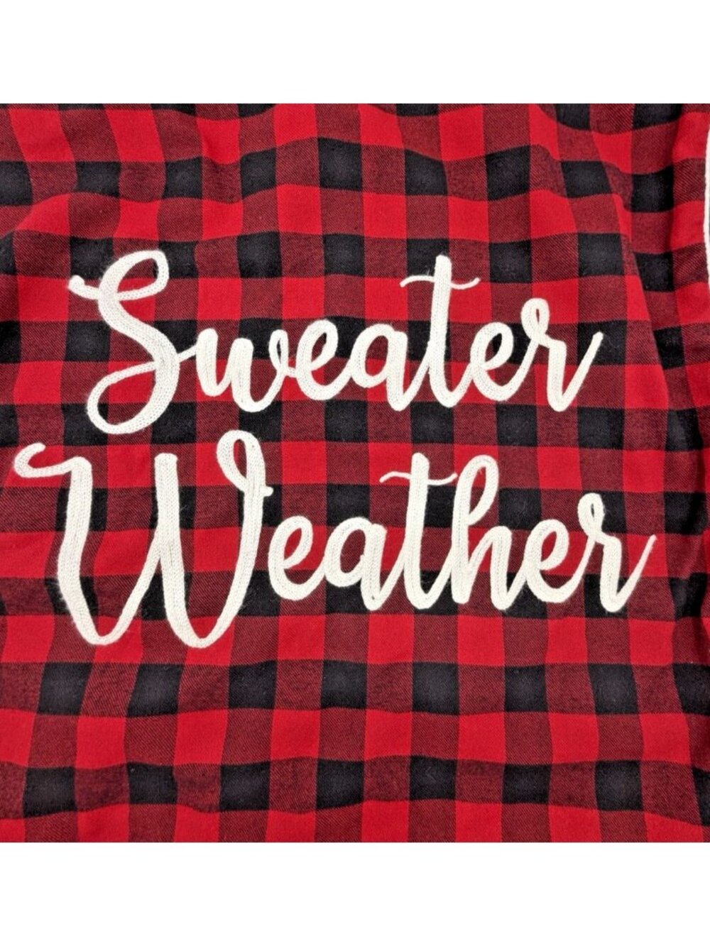 Aspen Plaid Pillow Cover Sweater Weather Buffalo Check Zippered Cotton Holiday